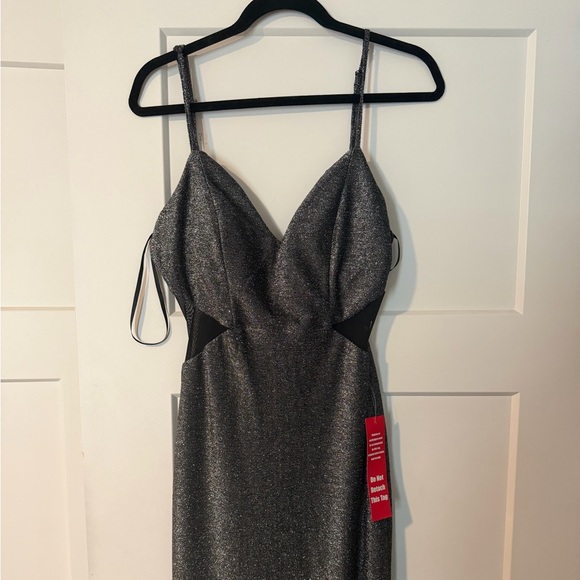 Trixxi Dresses & Skirts - Trixxi Black and Silver Maxi Dress